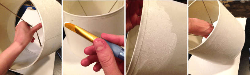 Lamp Revamp - Paint shade white