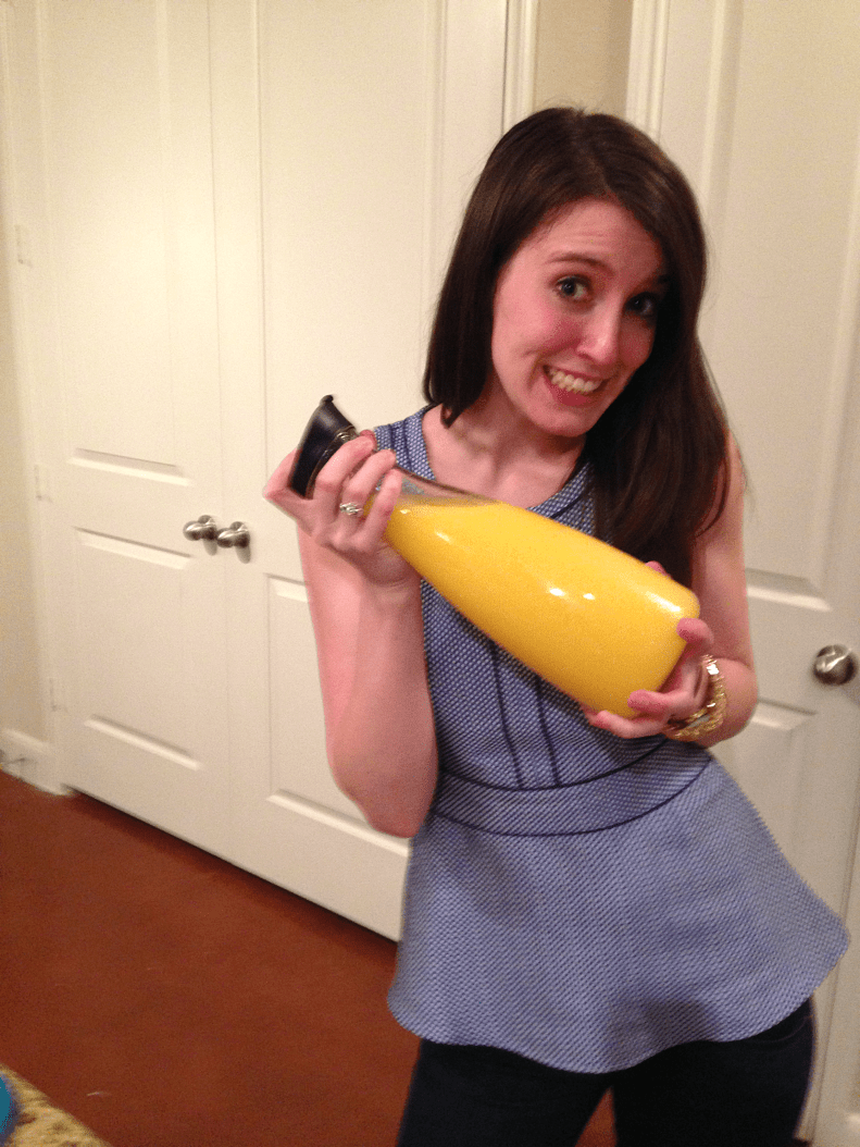 Shaking Blood Orange Maragaritas