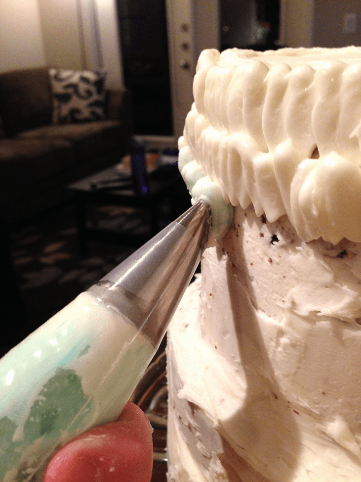 Creating Ruffles for Ombre Ruffle Cake