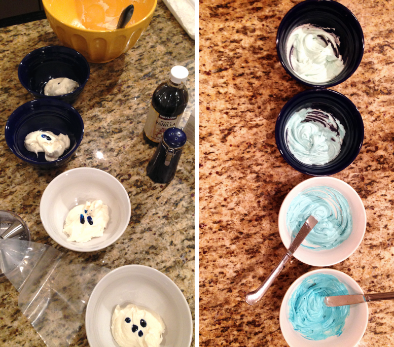 How to make ombre frosting