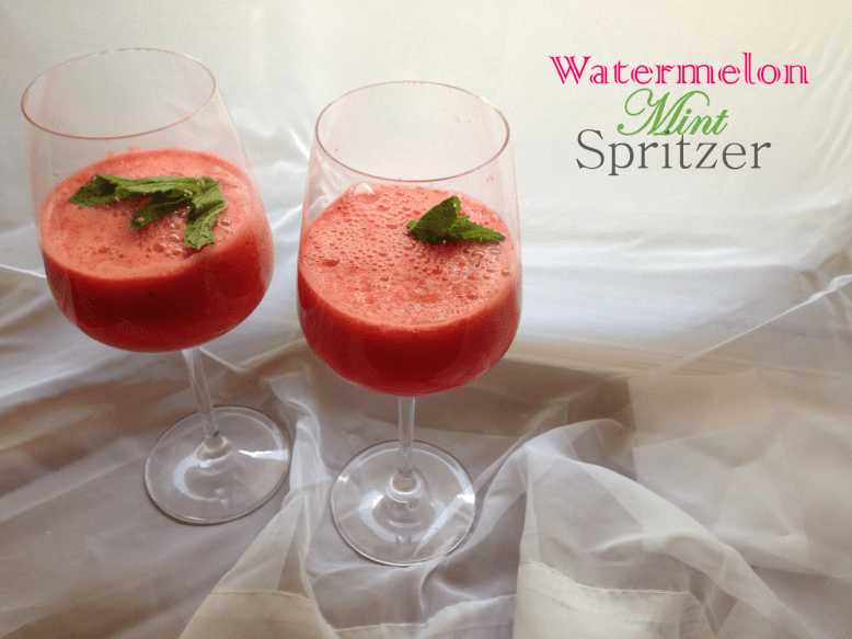 Watermelon Mint Spritzer Recipe from Bunny Baubles