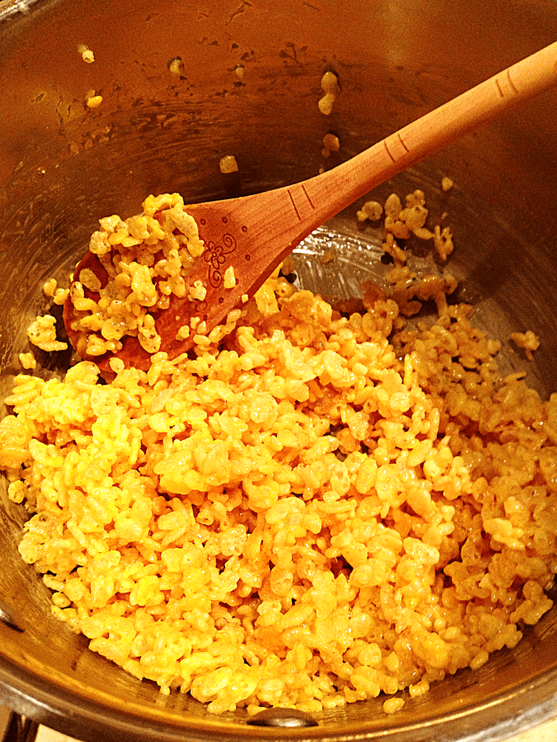 Candy Corn Rice Crispy's by Bunny Baubles 1