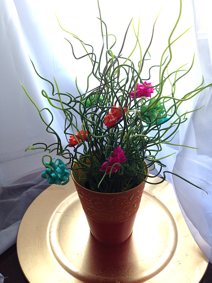 Bowed Christmas Bush by Bunny Baubles