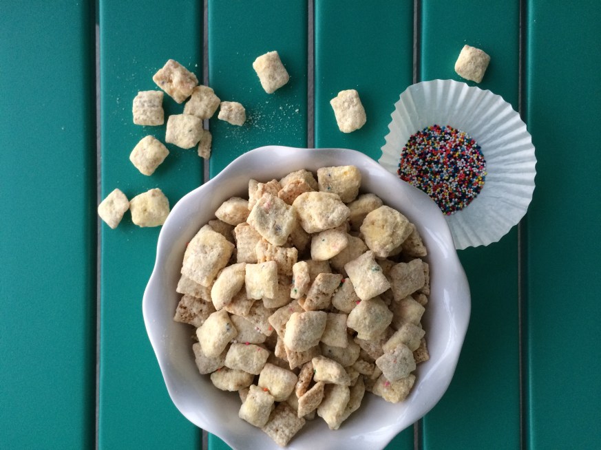 Birthday Cake Puppy Chow by Bunny Baubles Blog 1