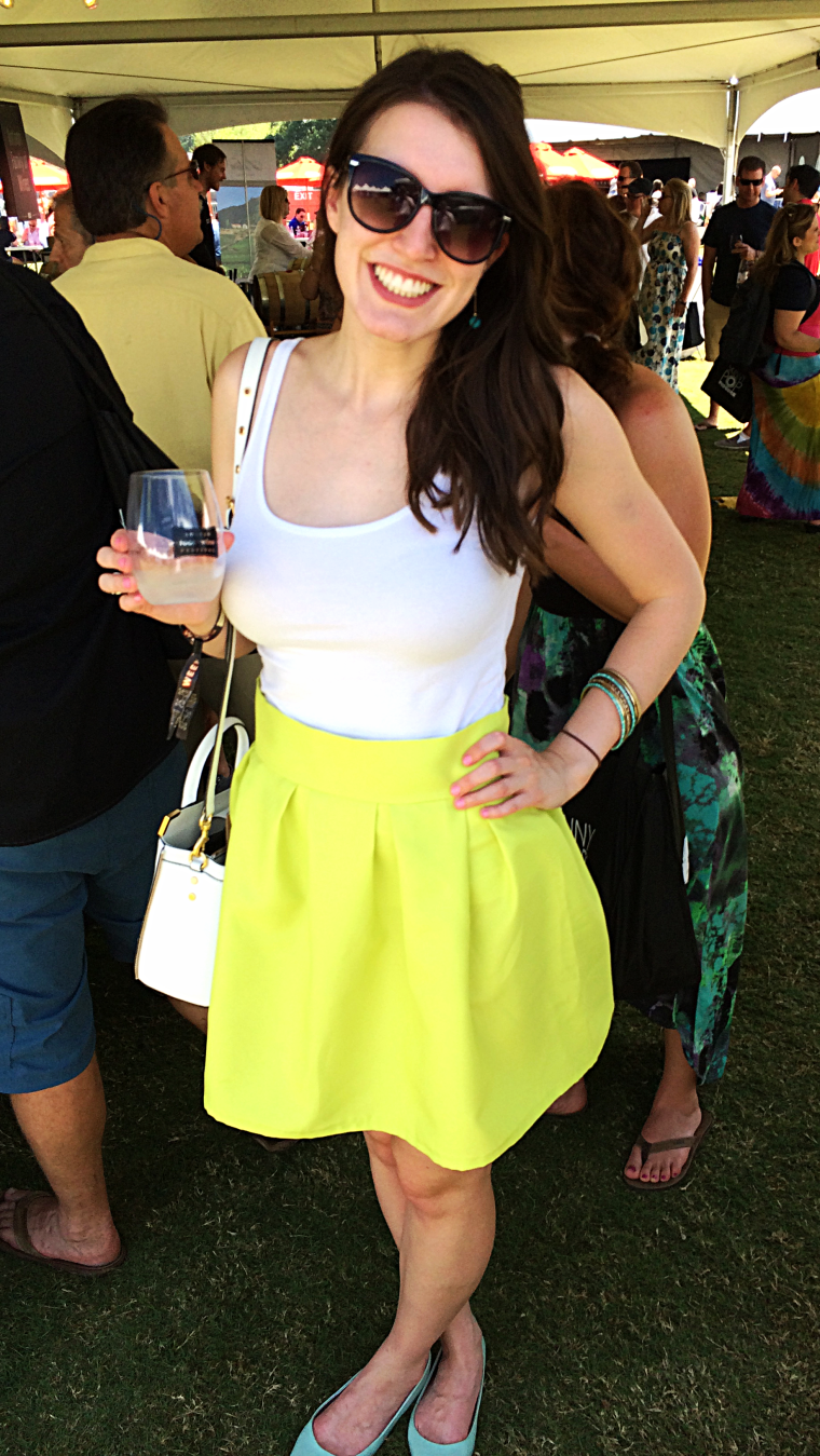 Chartreuse Pleated Skirt Tutorial by Bunny Baubles 1