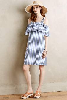 Anthropologie Rehoboth stripe mini dress