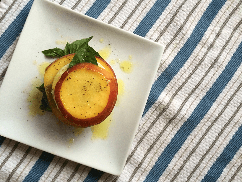 Peach Caprese Salad Stacks by Bunny Baubles Blog 3
