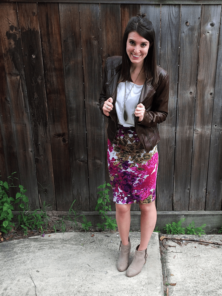Transitional Floral Pencil Skirt Tutorial by Bunny Baubles 5
