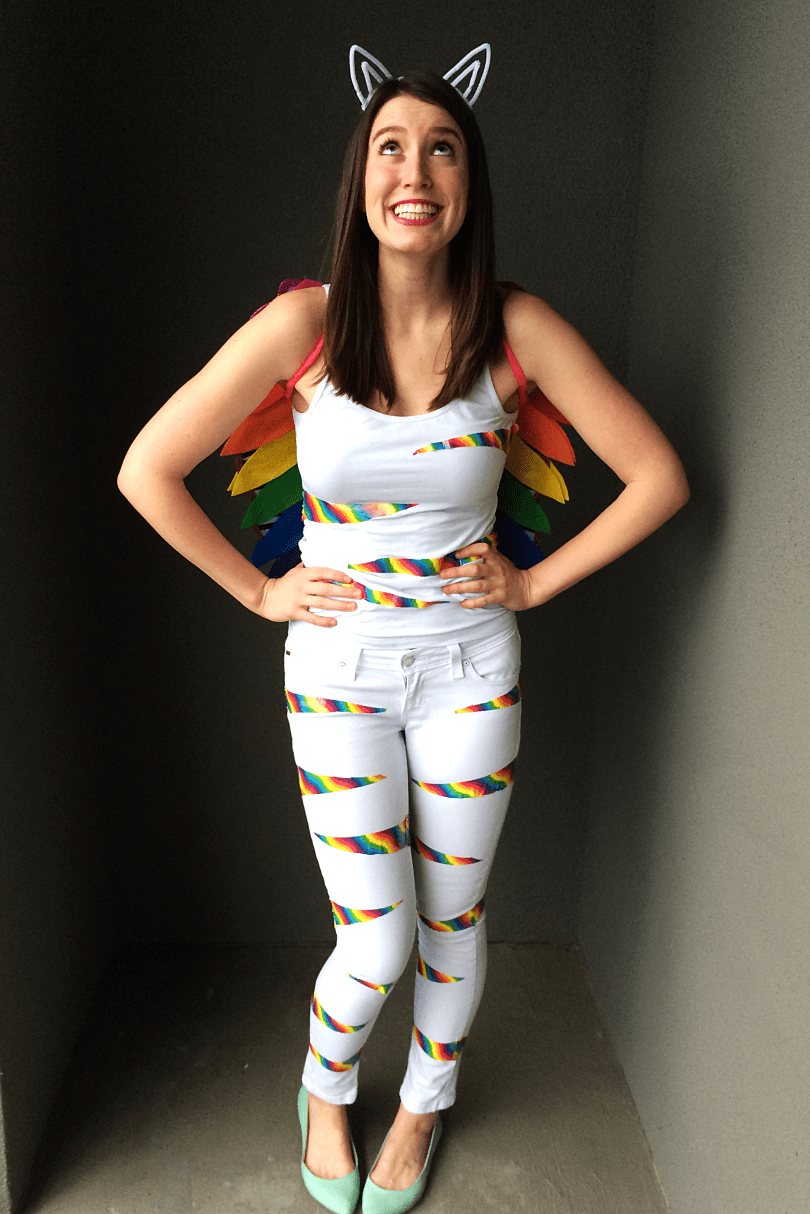 DIY Lisa Frank Rainbow Kitten Costume by Bunny Baubles Blog 2