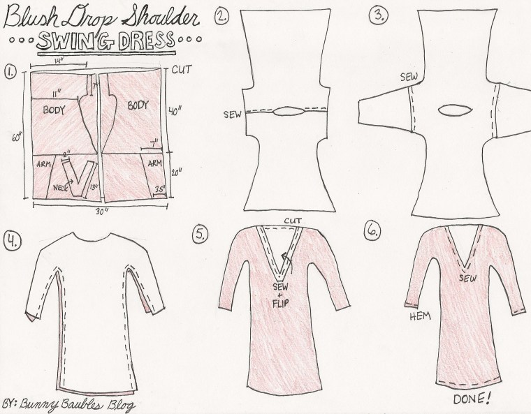 Blush Swing Dress Tutorial by Bunny Baubles