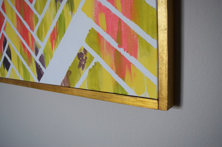 DIY Canvas Picture Frame by Bunny Baubles Blog 9