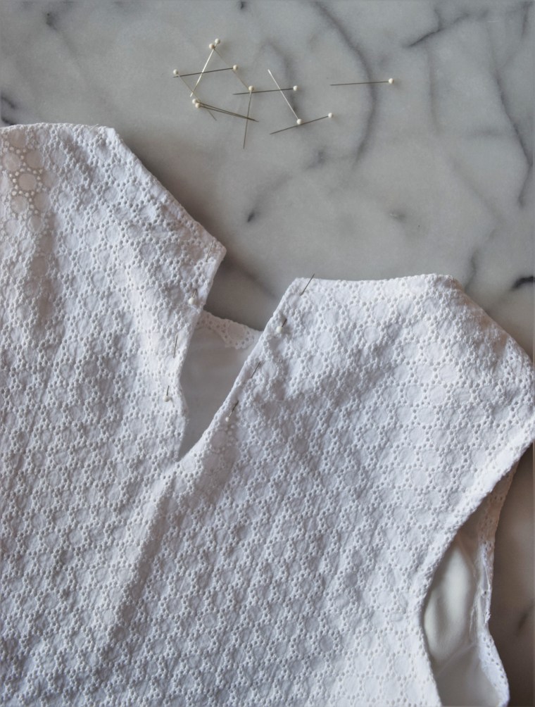 Eyelet Peplum Tank Tutorial by Bunny Baubles Blog 8