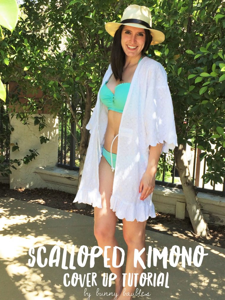 Scalloped Kimono Cover Up by Bunny Baubles Blog