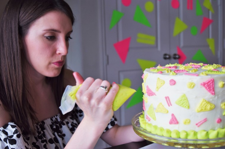 80's Pattern Cake by Bunny Baubles Blog 5
