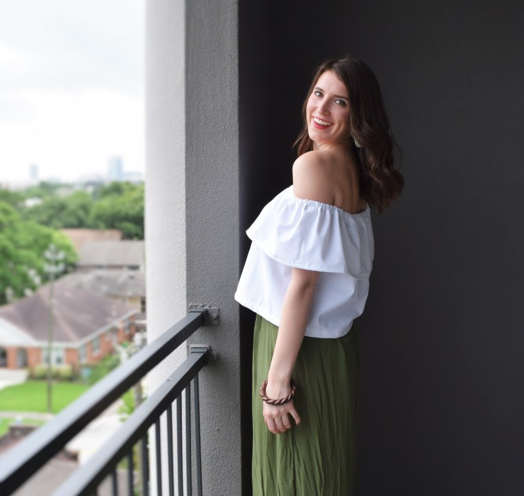 Off the Shoulder Ruffle Crop Top Sewing Tutorial DIY 1