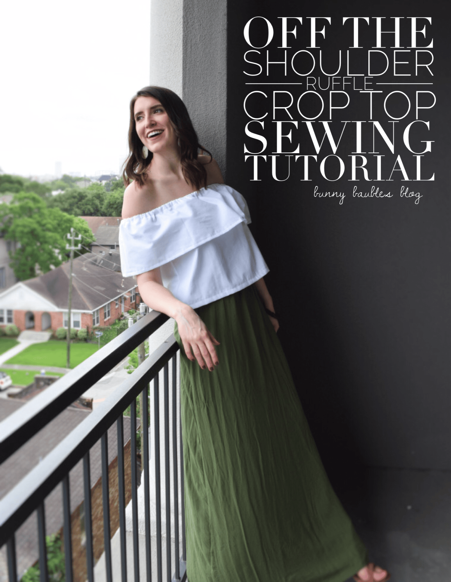 Ruffle Top Tutorial Off the Shoulder Ruffle Crop Top Sewing Tutorial – Sew Bake Decorate