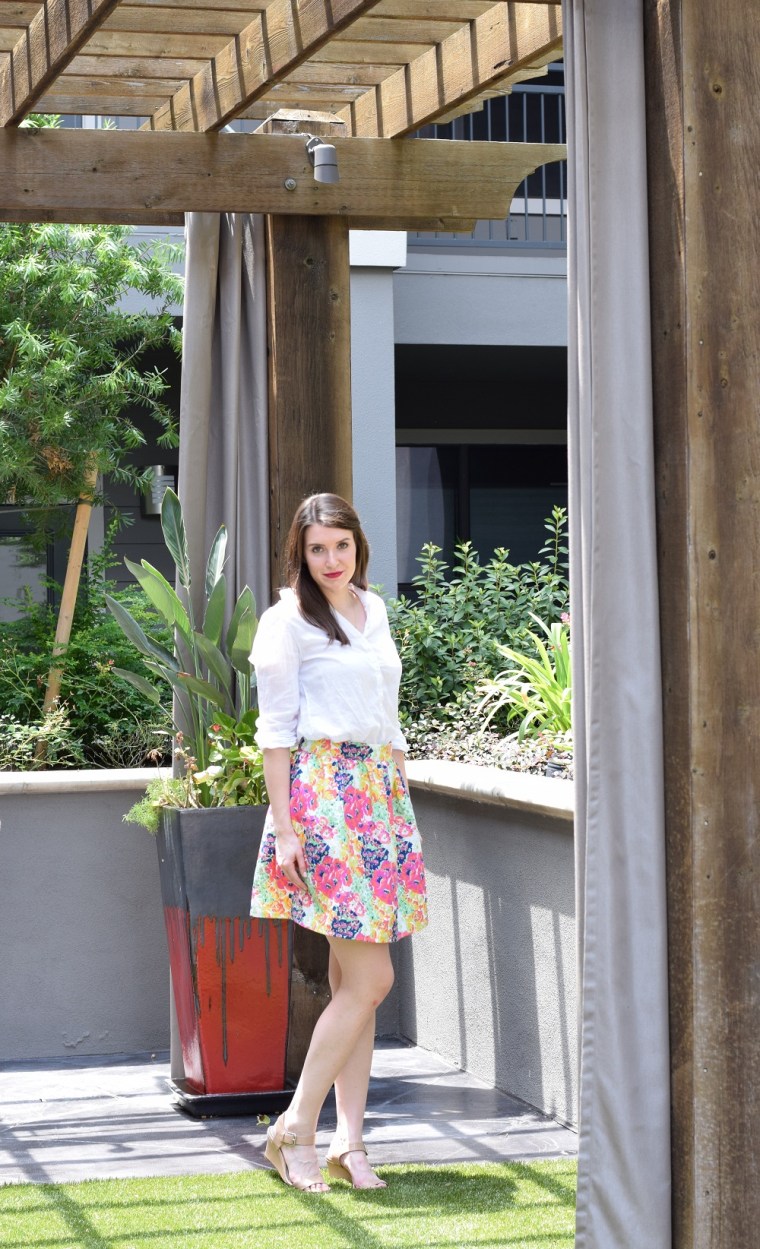 Floral Summer Skirt Sewing Tutorial by Bunny Baubles 5