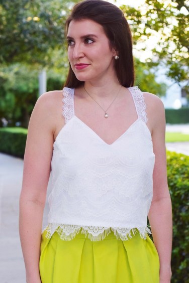 Cropped Lace Tank Top by Bunny Baubles 1