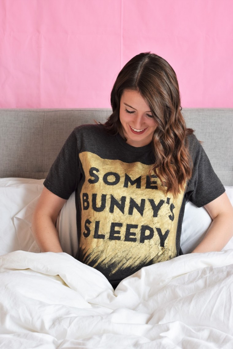 DIY Painted Pun Shirt by Bunny Baubles 4