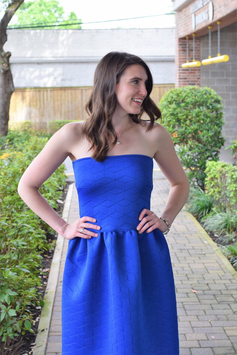 Strapless Scuba Cocktail Dress by Bunny Baubles 2