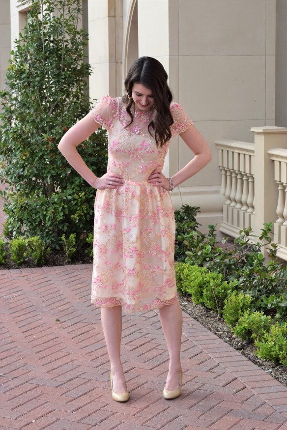 Beaded Dress with Fitted Bodice and Cap Sleeves Sewing Tutorial